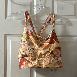 Alpine Design Field Knit Strappy Sports Bra: PRINTED: NEW WITH TAGS: SIZE XXL